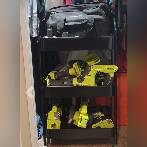 3 Tier Metal Rolling Cart NWT - Picture 10 of 10